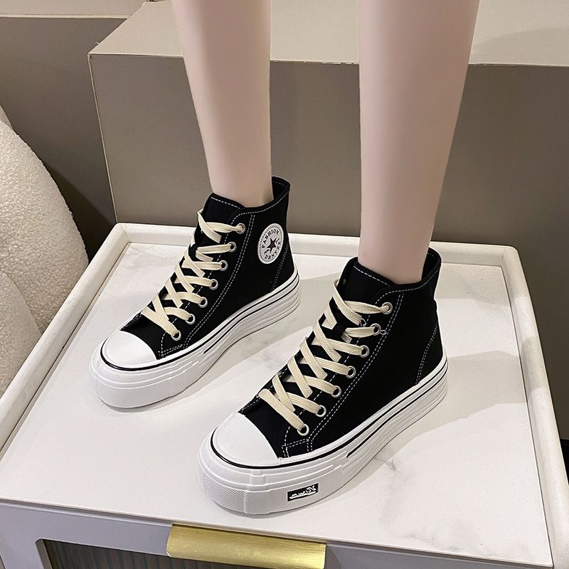 NF2223 - Sepatu Sneaker High Waist Fashion Wanita Import