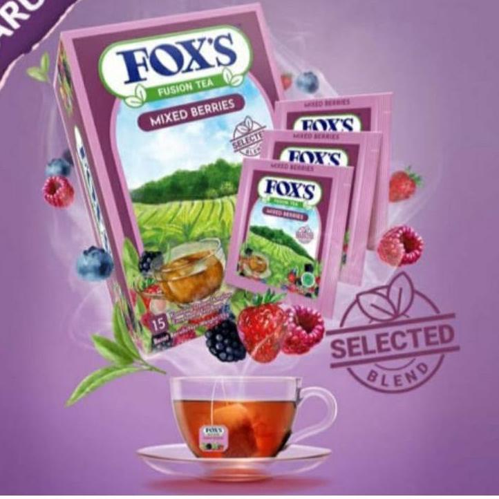 

10.10 ✨SALE✨ FOX'S Fusion Tea Mixed Berries isi 15 amplop grosir