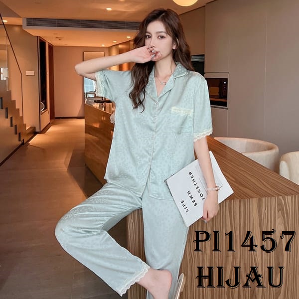 PIYAMA WANITA 3IN1 SUTERA PI1457