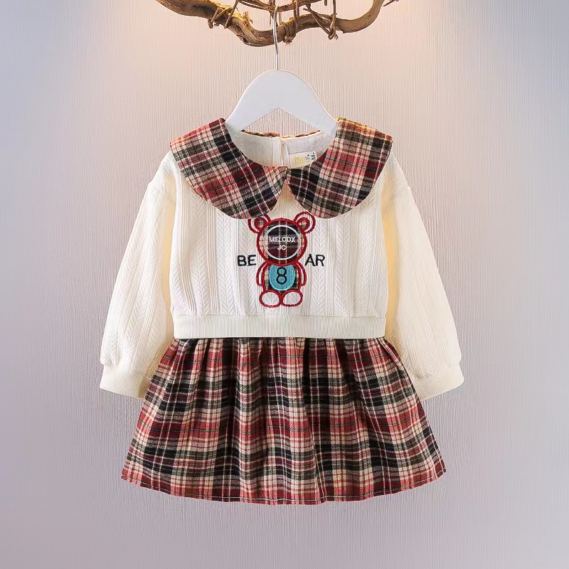 【Baru Datang!!!】(0-4 Tahun )QZ-113 Dress Anak Cewek Elegan premium TERMURAH