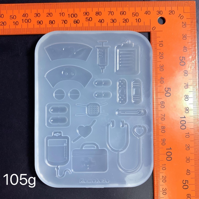 Cetakan Pengisian Epoxy Resin Bahan Silikon Model Rongga Tema Medis