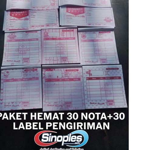 

Quality Control✅PAKET HEMAT 30 NOTA + 30 LABEL PENGIRIMAN panjang ( ISI 50 LEMBAR / BUKU )|SQ5
