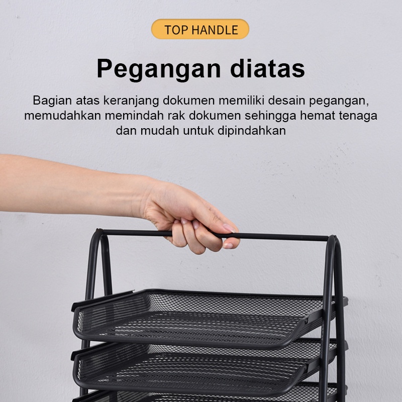 Rak Kertas Dokumen Surat 5 Susun Paper Document Letter Tray Tier