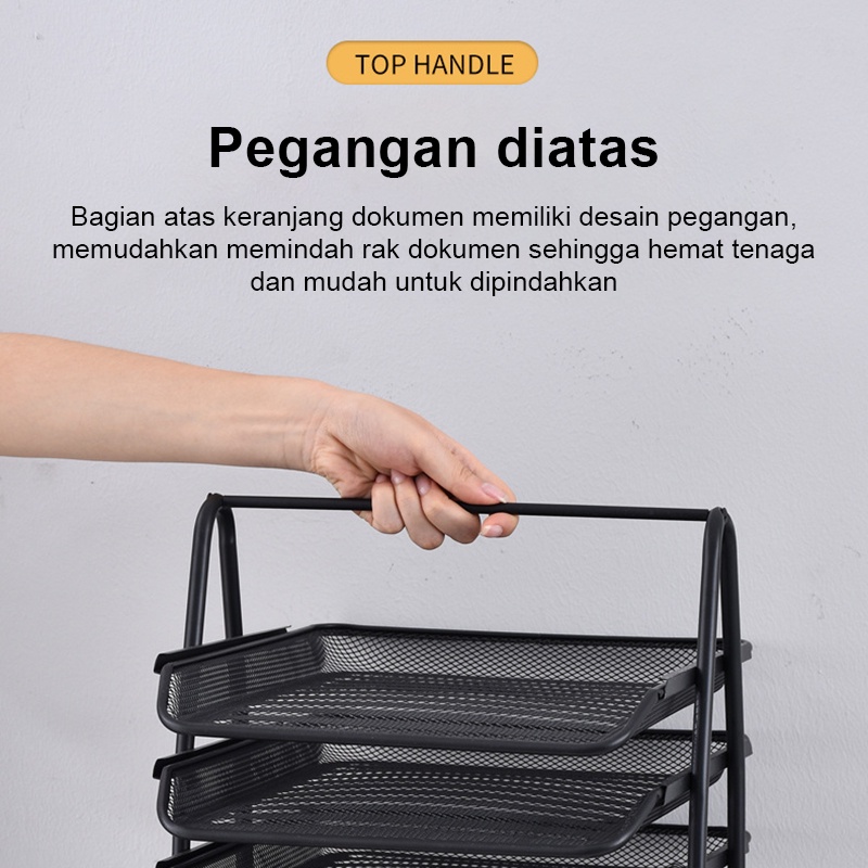 Rak Kertas Dokumen Surat 5 Susun Paper Document Letter Tray Tier