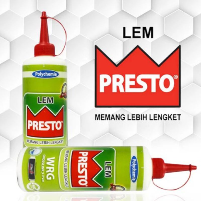 

Lem Presto WRG 600gr (Lem kayu tahan air)