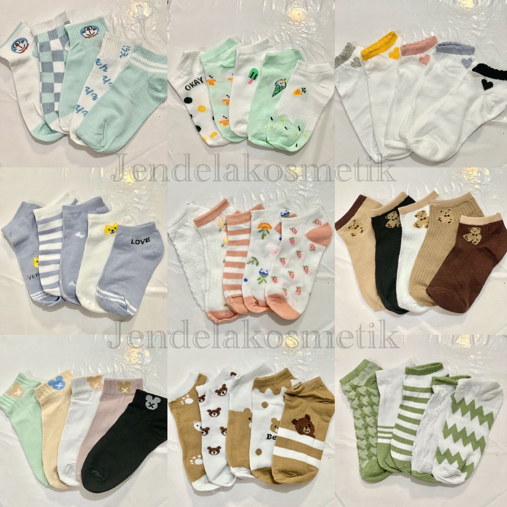 ⭐️ Jendela Kosmetik ⭐️ Kaos Kaki Polos Semata Kaki / Kaos Kaki unisex / Kaus Kaki / Kaos Kaki Pendek / JK 1