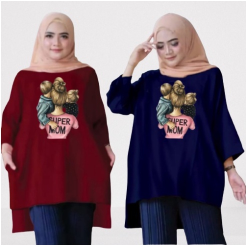 FC - TUNIK BASIC OVERSIZE WANITA HIJAB'S VARIASI 0180 DTF