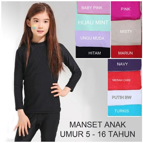 (TERLARIS) MANSET ANAK 5 - 8 TAHUN PANJANG BAHAN RAYON PREMUIM/MANSET ANAK SEKOLAH SD BISA COD TOKO IMAH