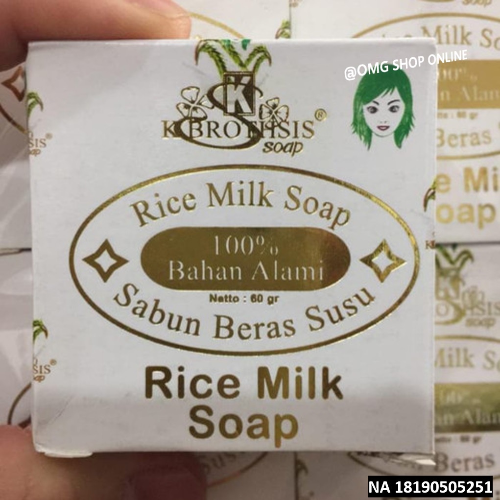 TERMURAH !! 5 Pcs Sabun Beras Susu K Brothsis ORIGINAL BPOM Halal Rice Milk Soap / Sabun Beras Susu Thailand Pemutih Badan / Sabun Muka Glowing dan Putih Sabun Mandi Batangan / Sabun Wajah Glowing Permanen Cuci Muka Sabun Pemutih Kulit Ketiak Selangkangan