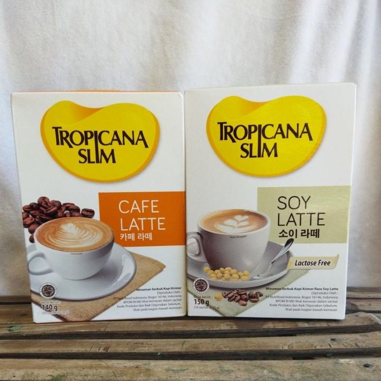 

れX Tropicana Slim Cafe Latte Soy Latte SIAP KIRIM 3986 ღ