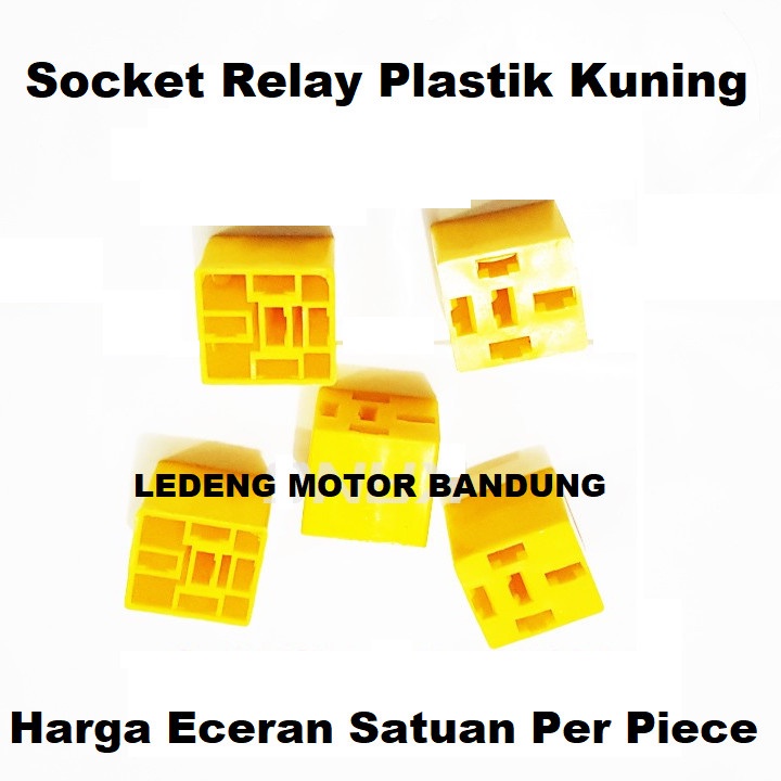 Soket Relay Murah Tanpa Kabel Rumah Socket Relai Plastik 5 Lubang Skun