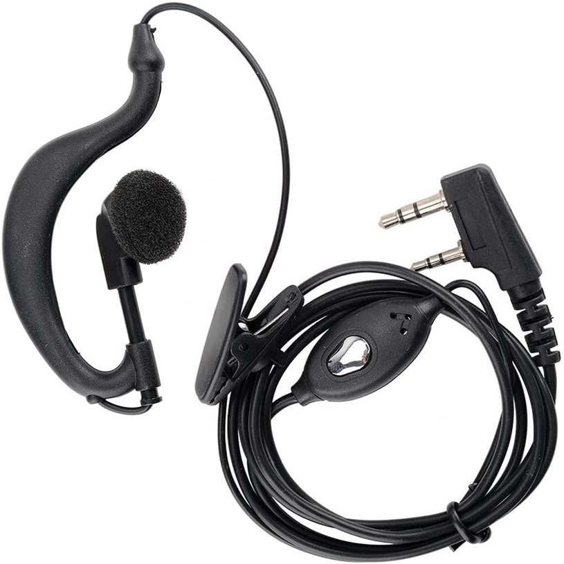 Hanya Handsfree Baofeng BF-888S / BF888s earphone nya Walkie Talkie Walky Talky Handy Talky Headset  - Hitam