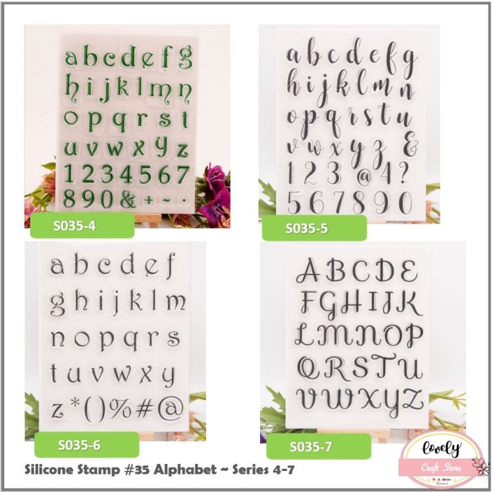 

Jual Transparent Silicone Rubber Clear Stamp 35-Card, Art Craft, Scrapbook Bergaransi