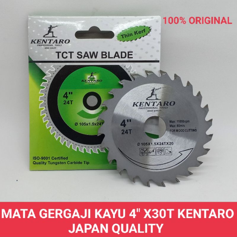 MATA GERGAJI KHUSUS KAYU KERAS 4&quot; KENTARO JAPAN QUALITY