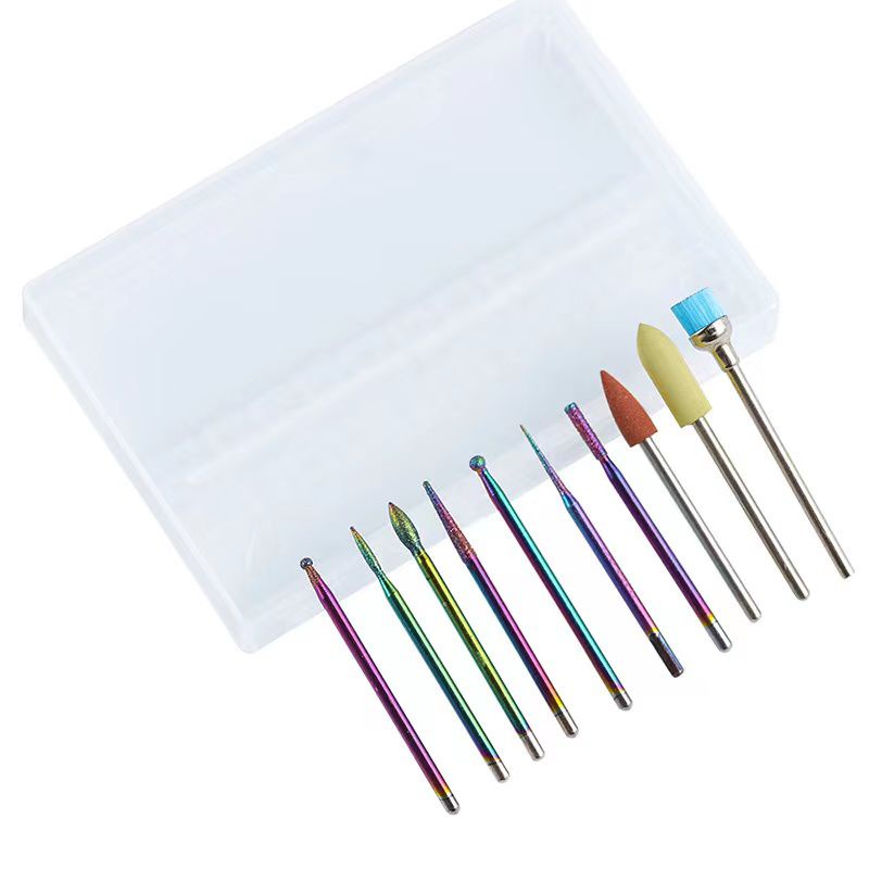 10Pcs Mata Bor Russian Drill Pink Ball Bits Manicure Complete Set / Nail Drill Bits Russian Good Quality
