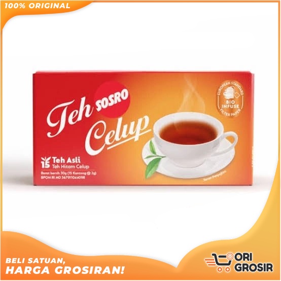 

ORI Grosir Teh Celup Sosro | Cap Botol Hijau | Poci | Hitam Berkualitas | Bonteh Teh Celup