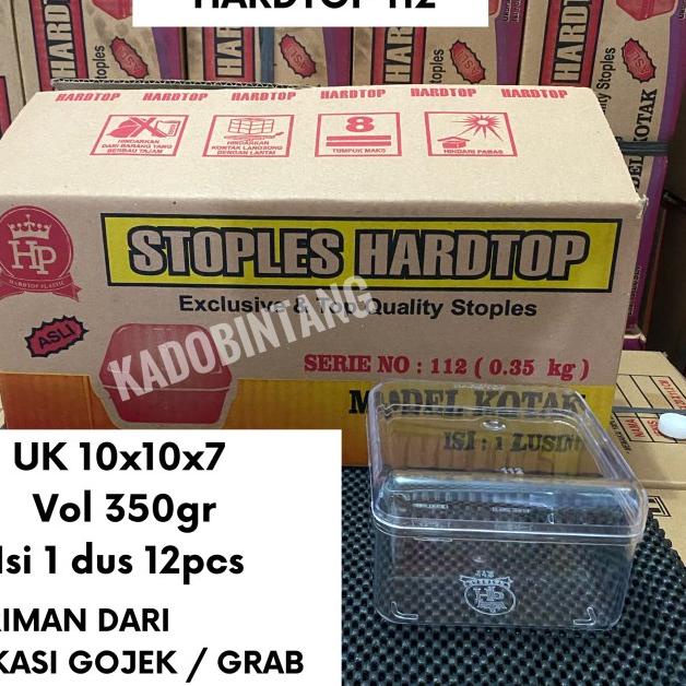 COD✔️Toples Kue Kering / Toples Desert / Toples Hardtop kotak 112 (350gr)|SQ2