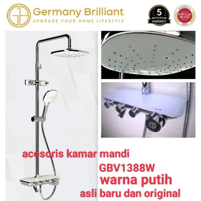 Rak Toilet Sower Colum Germany Brilliant Gbv1388W / Gbv1388White