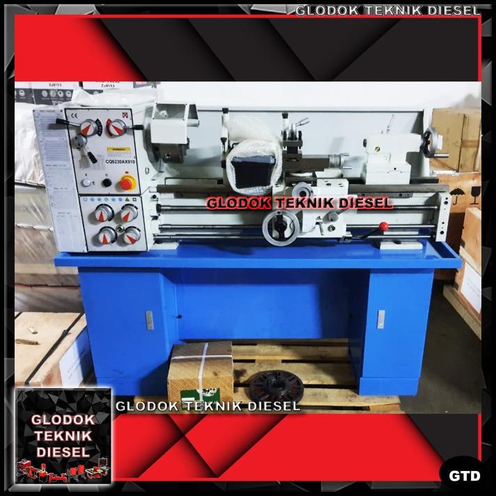 Mesin Bubut Besi Bench Lathe Cq 6230 A Panjang 914 Mm Original Terbaik