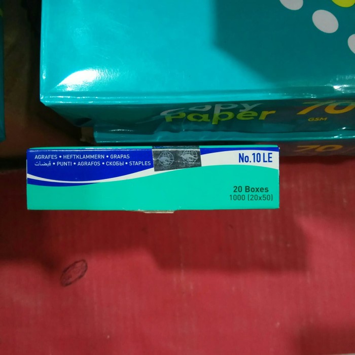 

Code714 Isi Staples Kecil Kangaro No. 10 Less Effort 1 Pak Isi 20 Dus Kecil