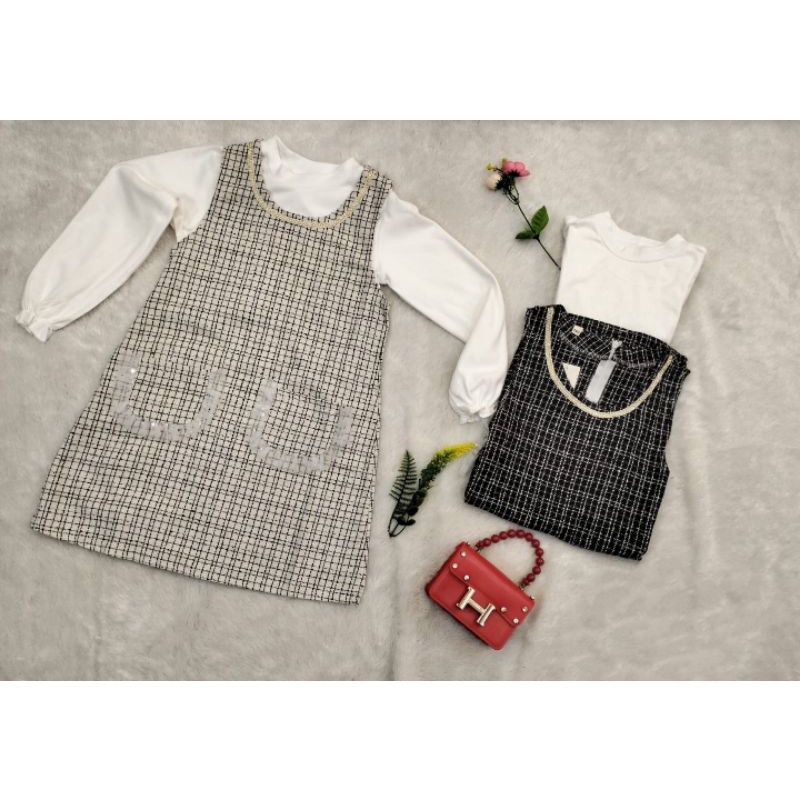DRESS ANAK 2 IN 1/DRESS IMPORT/GAUN ANAK