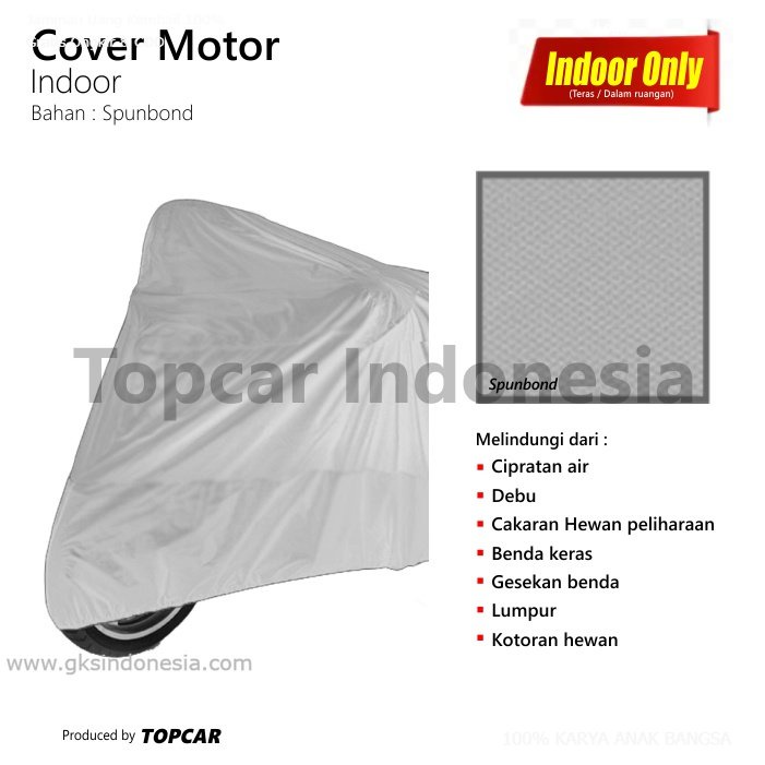 TOPCAR Cover Vespa All Varian Primera Sprint Penutup Pelindung Mantel Jas Motor Non Waterproof