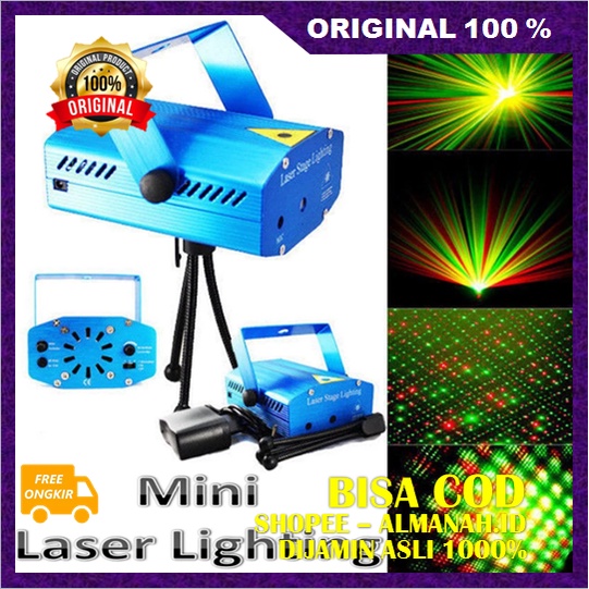 [BISA COD] Lampu Disko Mini Laser Lampu Disko Lampu Party ASLI