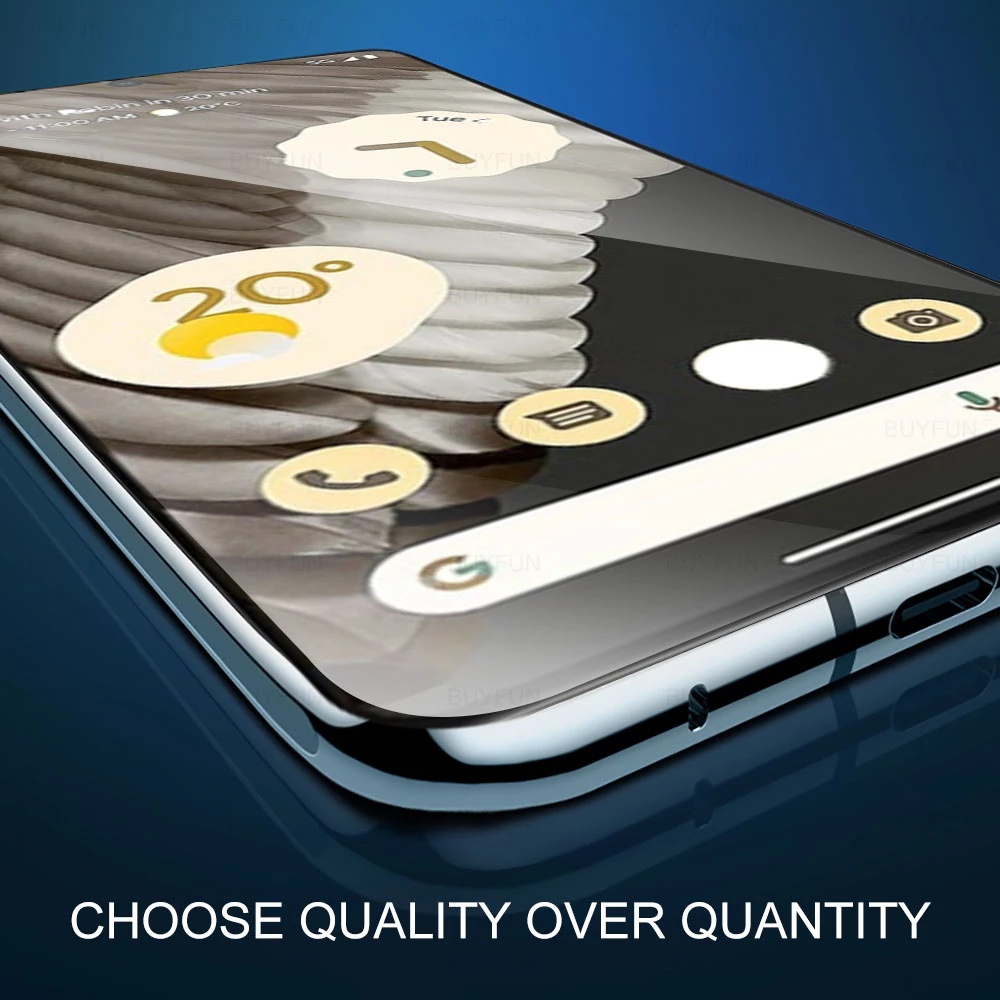 1pc Pelindung Layar Tempered Glass HD Bening Anti Gores / Sidik Jari Untuk Google Pixel 7 / 7Pro
