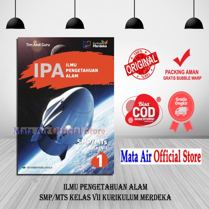 

✨COD✨ IPA 1 SMP/MTS KELAS VII KURIKULUM MERDEKA - TIM ABDI GURU ERLANGGA