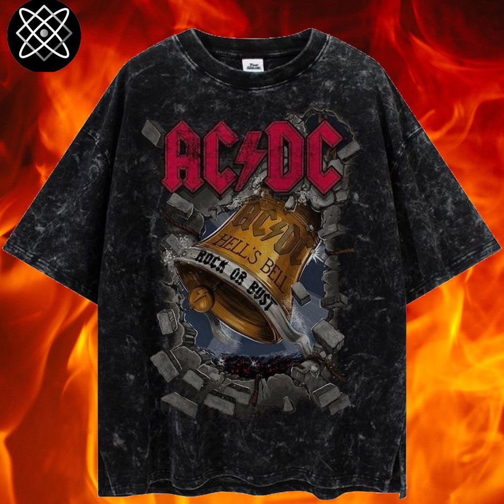 LASTHOPE 'ACDC' OVERSIZE WASHING TSHIRT / KAOS ATASAN TSHIRT TEE WASHING ACID WASHED STONEWASH OVERS
