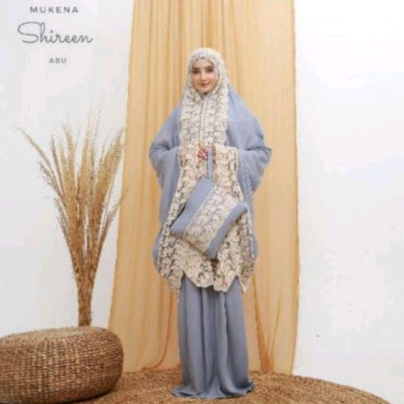 Mukena Rayon SHIREN JUMBO Mukena Dewasa Mewah Renda Putrimalu