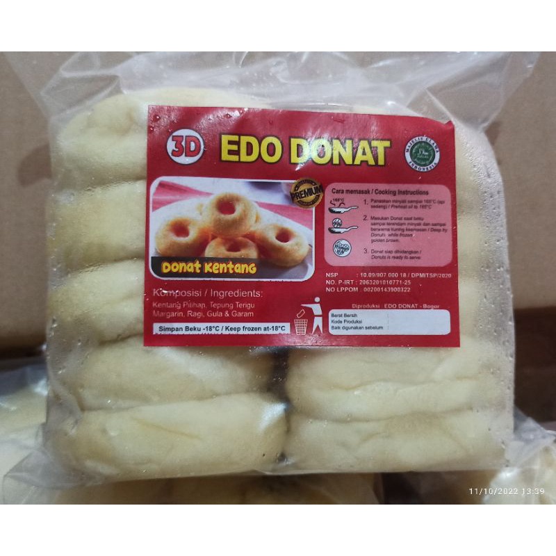 donat kentang besar isi 10 edo donut 3d