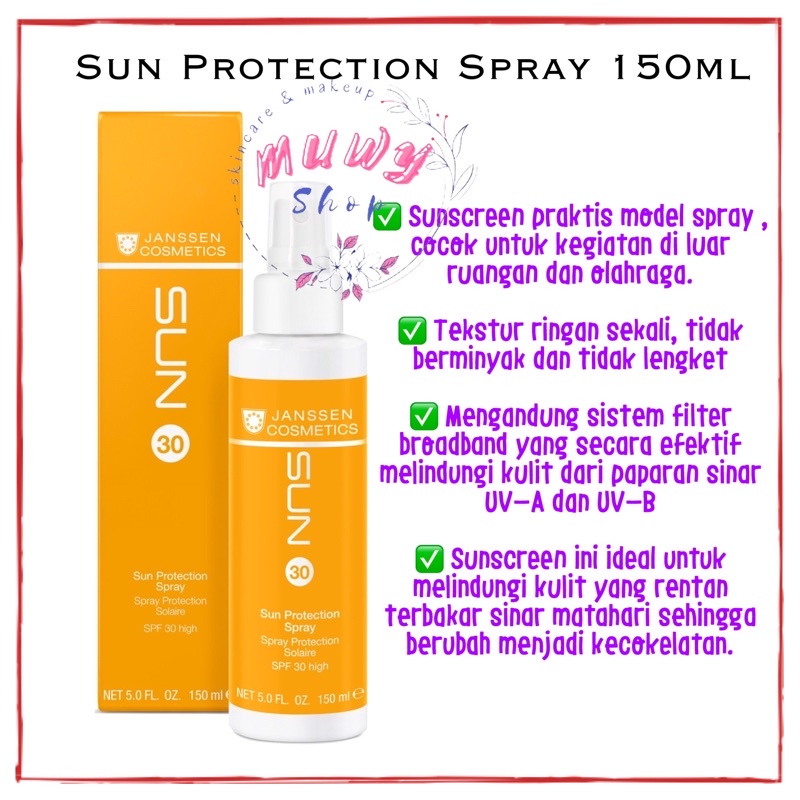 Janssen Sun Protection Spray SPF 30 150ml