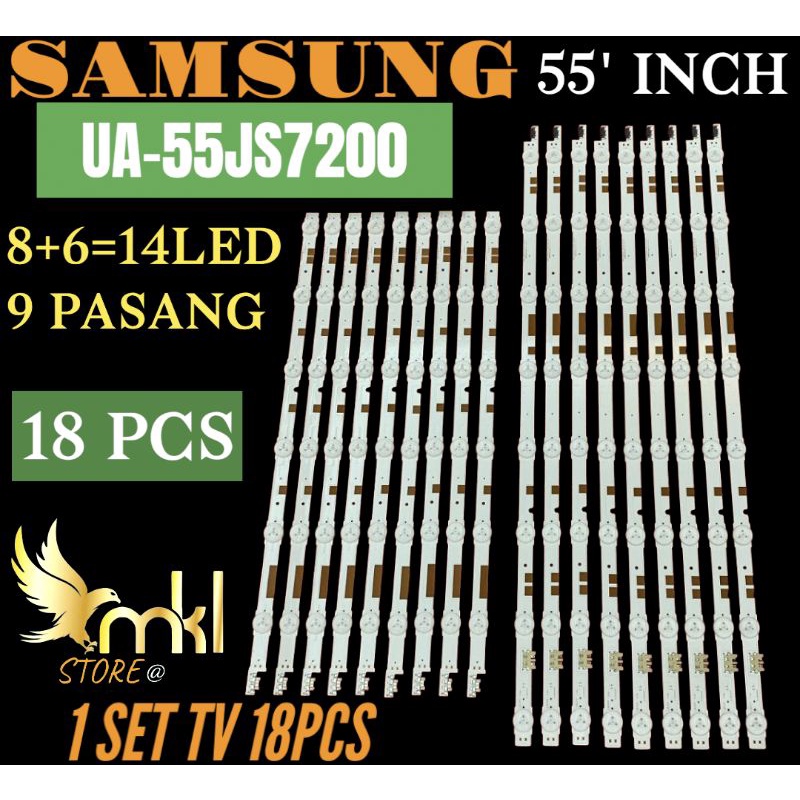 BACKLIGHT TV LED SAMSUNG 55INCH 55JS7200