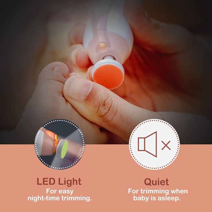 Baby Nail Trimmer Electric Alat Gunting Kuku Bayi Set Alat Pemotong Kuku Bayi &amp; Anak Elektrik