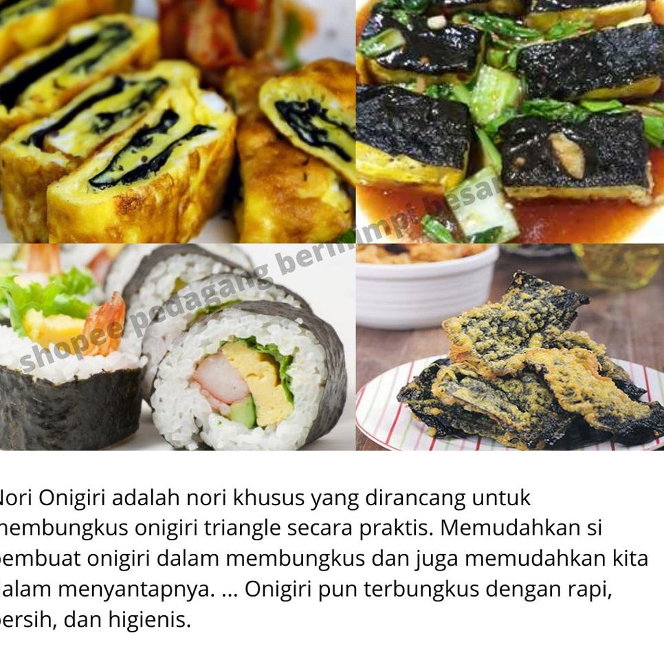 

IDf4F9r--Triangle Onigiri Sushi Nori 100 Sheet Halal MUI | Nori Onigiri