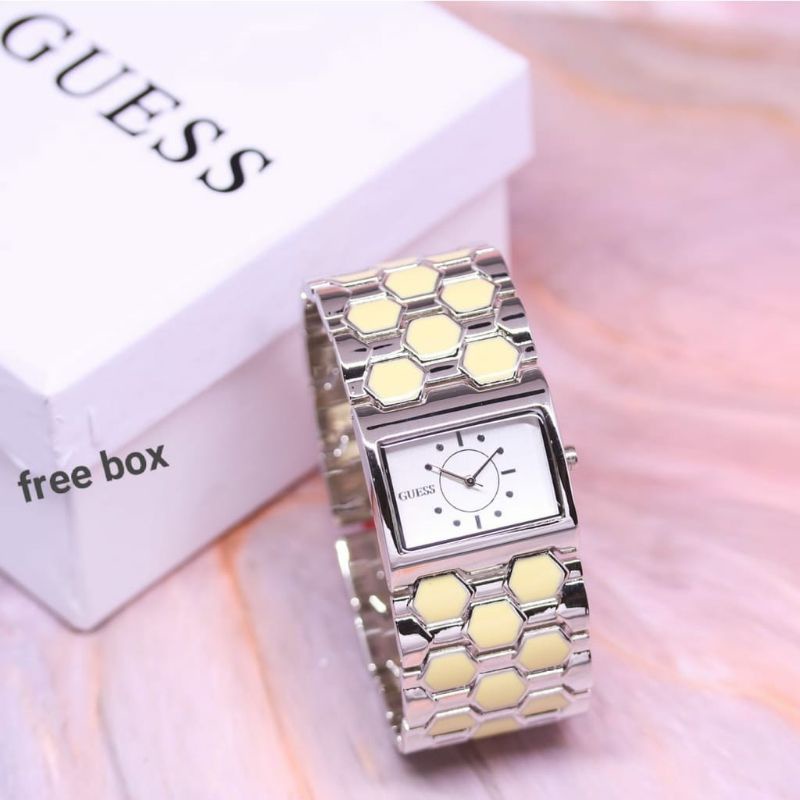 JAM TANGAN MODEL KOTAK TRENDY IMPORT ANTI AIR COD