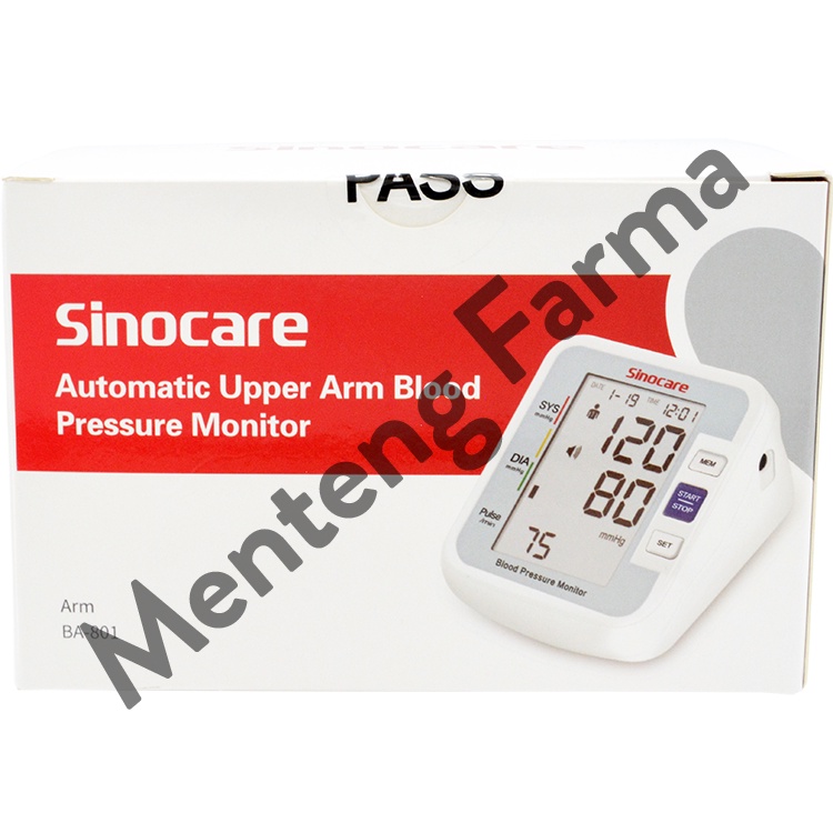 Sinocare Automatic Upper Arm Blood Pressure Monitor BA-801 -  Tensimeter Digital