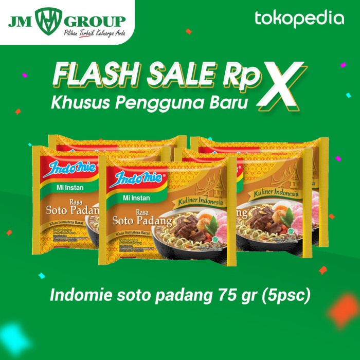 

PROMO INDOMIE SOTO PADANG SPESIAL 5PCS