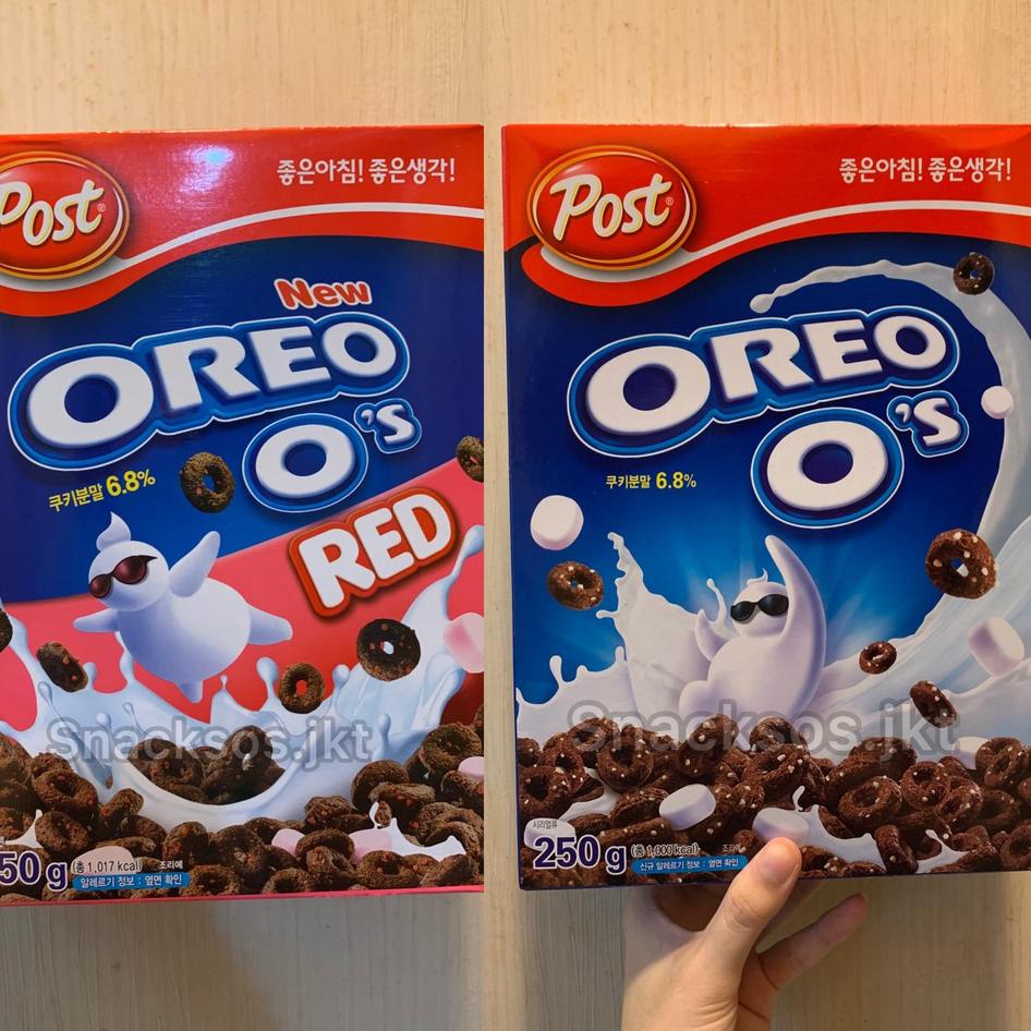 

Ide3E8q--Post OREO O's Cereal Original / Post Oreo O’s Red with marshmallow 250g-Made In Korea