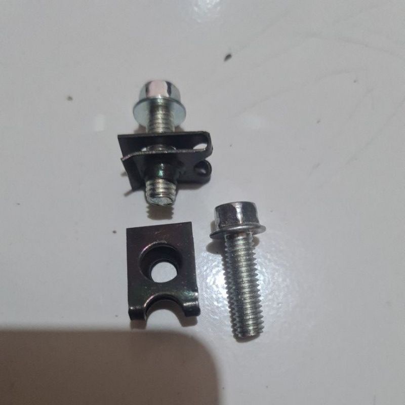 baut 6x20 dan klip 6mm