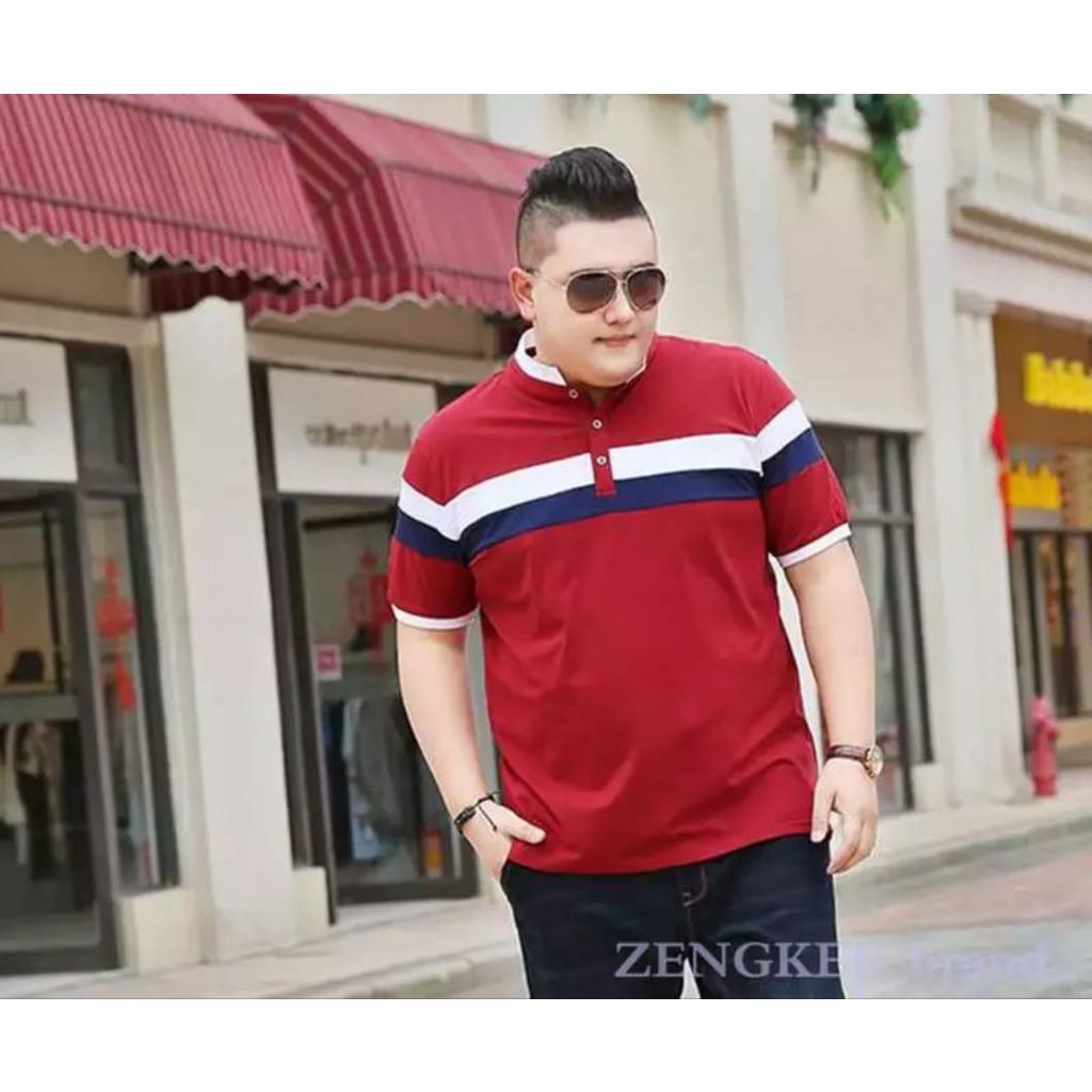 TC87 3 WARNA BAJU PRIA BIG SIZE XXL &amp; 3XL/KAOS PRIA/PAKAIAN PRIA/ZENECA