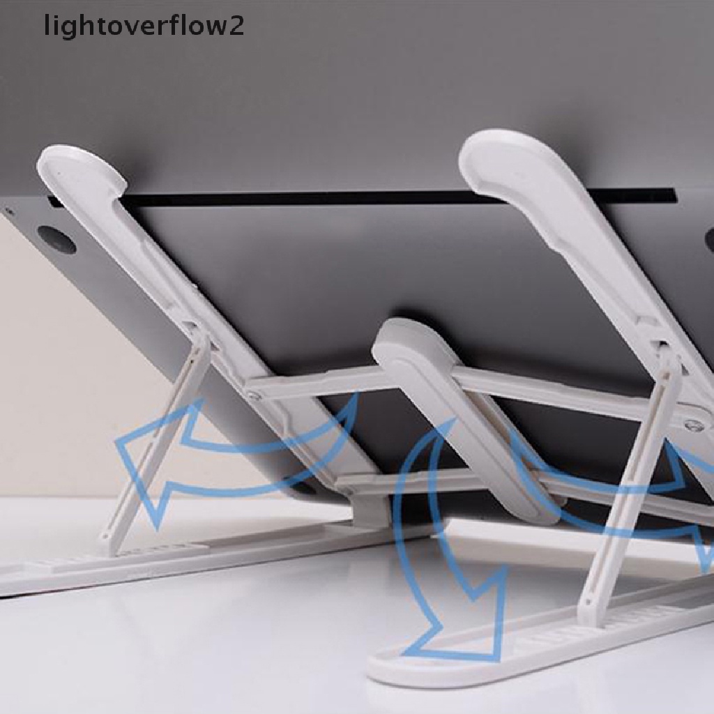 (lightoverflow2) Stand Laptop Lipat Adjustable Dengan Plat Lifg
