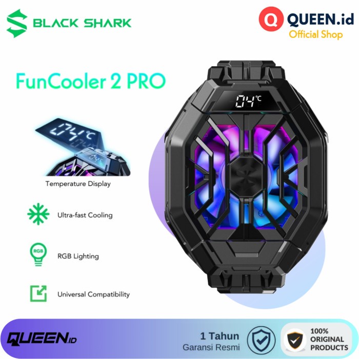 [Aksesoris / Acc] Blackshark Funcooler Pro 2 - Br30Bs Pendingin Ponsel Fan Gaming Cooler Console /