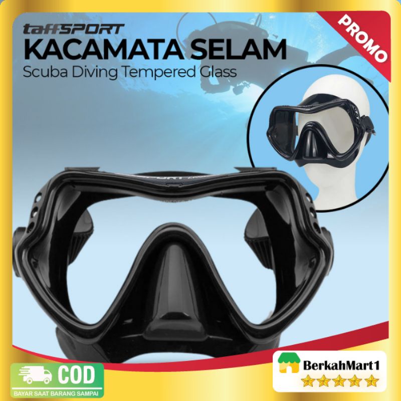 Kacamata Selam Scuba Diving Tempered Glass - 502
