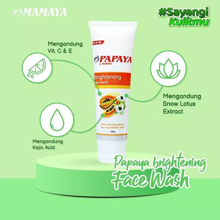 MAMAYA Papaya Face Wash 100g (✔️BPOM)