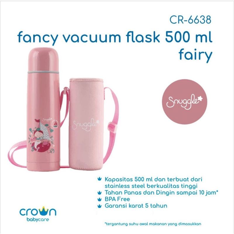 Snuggle Fancy Vacuum Flask 500ml / Botol Minum / Botol Termos
