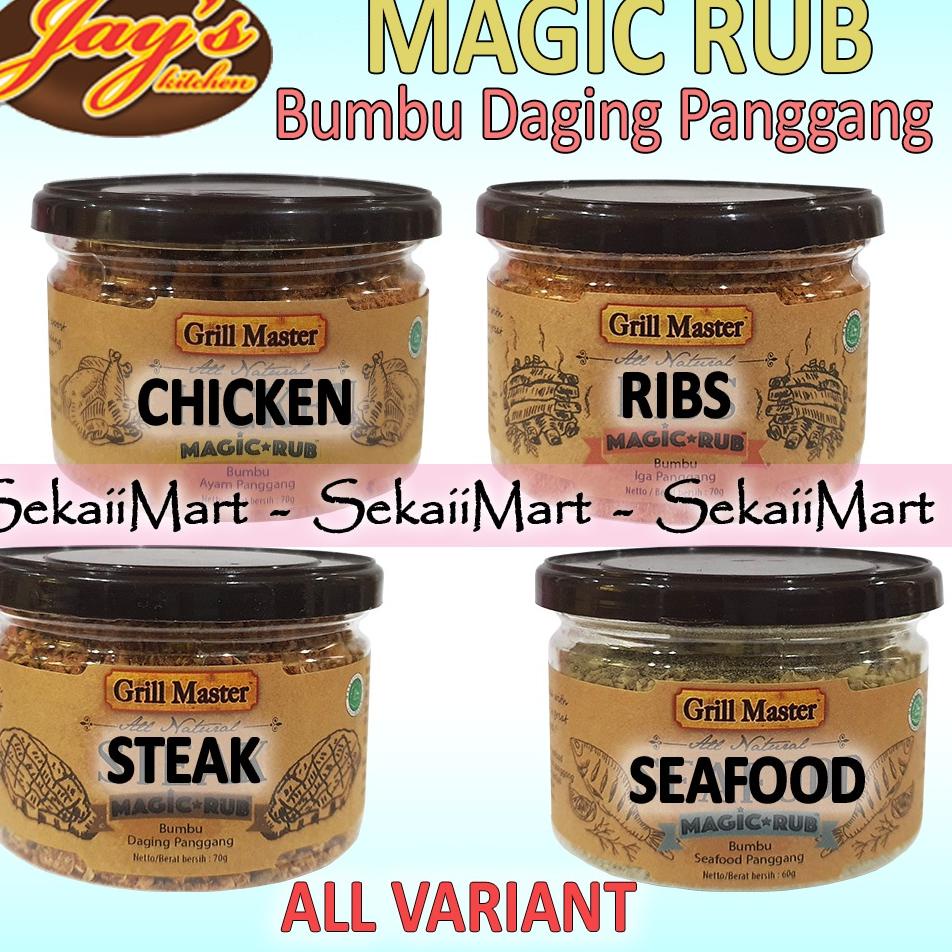 

FLASH SALE JAY'S Grill Master Magic Rub All Variant - Jays Kitchen Bumbu Panggang Lengkap Semua Rasa serbuuu !