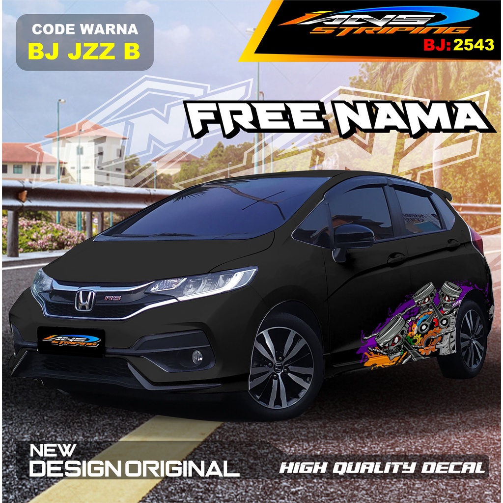 STIKER DECAL HONDA JAZZ / STICKER DECAL MOBIL JAZZ / DECAL STICKER MOBIL HONDA JAZZ , BRIO / STICKERMOBIL