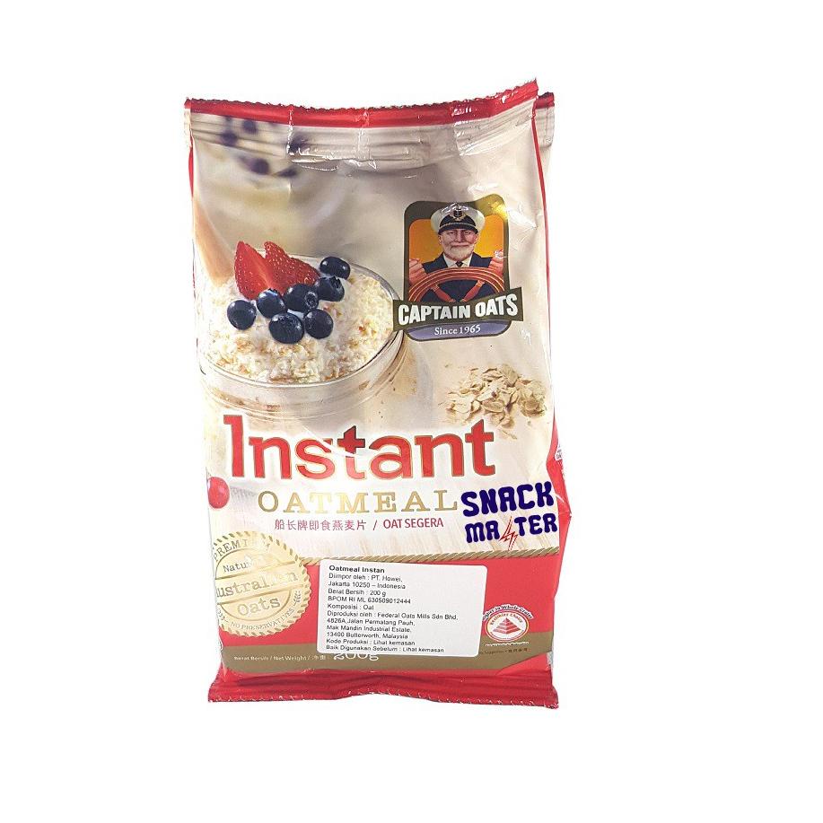 

Disc Xtra--Captain Oat Oatmelas Instant - Netto 200gr